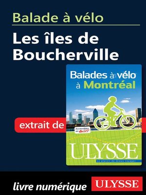 cover image of Balade à vélo--les îles de Boucherville